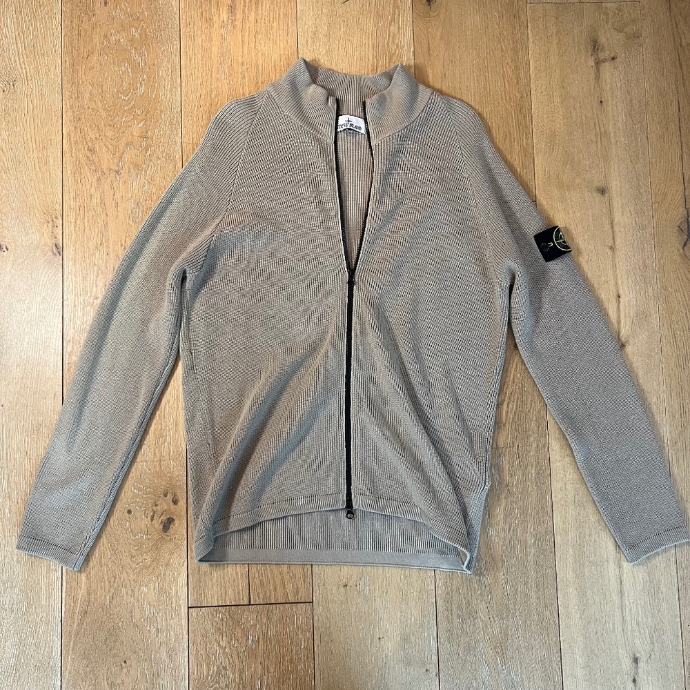 Stone Island Zip Up  Sweater